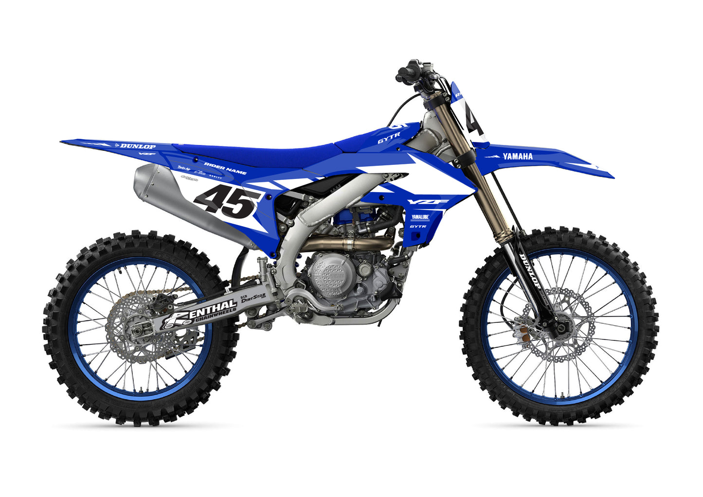 YAMAHA GRAPHICS KIT - SPLICK - BLUE