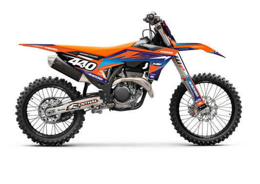 KTM GRAPHICS KIT - FACTORY SERIES - NAVY BLUE