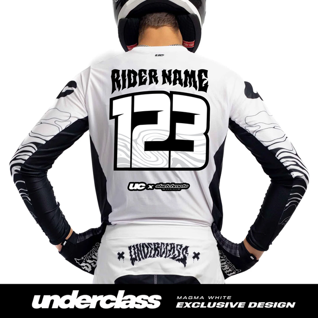 JERSEY PRINT - MAGMA WHITE - THE UNDERCLASS EXCLUSIVE