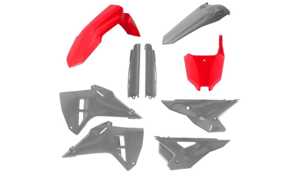 ACERBIS PLASTIC KIT HONDA CRF 250R 25-27 450R 25-26 RED/GREY HAWK