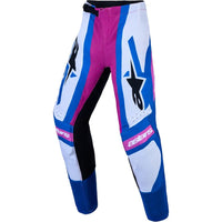 Alpinestars 2027 Supertech Maven Hot Coral / Blithe Blue / White Kids Pants