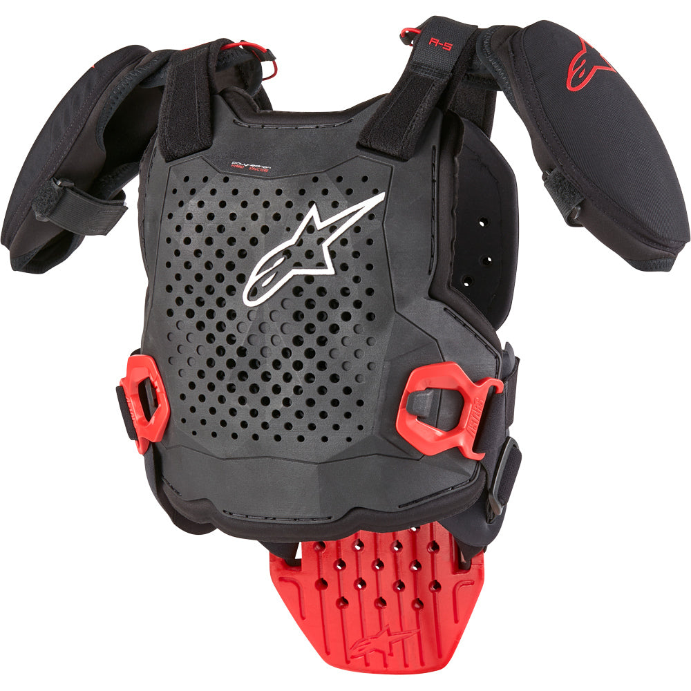 Alpinestars A-5 S Black / White / Red Kids Chest Protector
