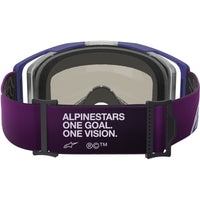 Alpinestars Vision 8 Corp Purple / Light Grey Silver Mirror Goggles
