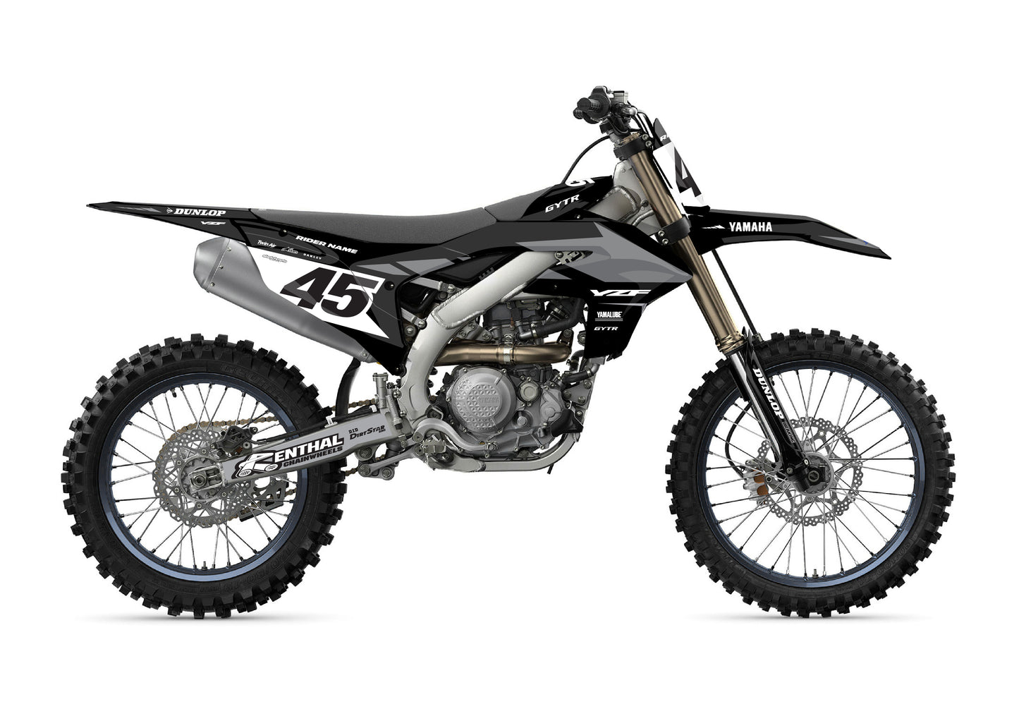 YAMAHA GRAPHICS KIT - SPLICK - BLACK