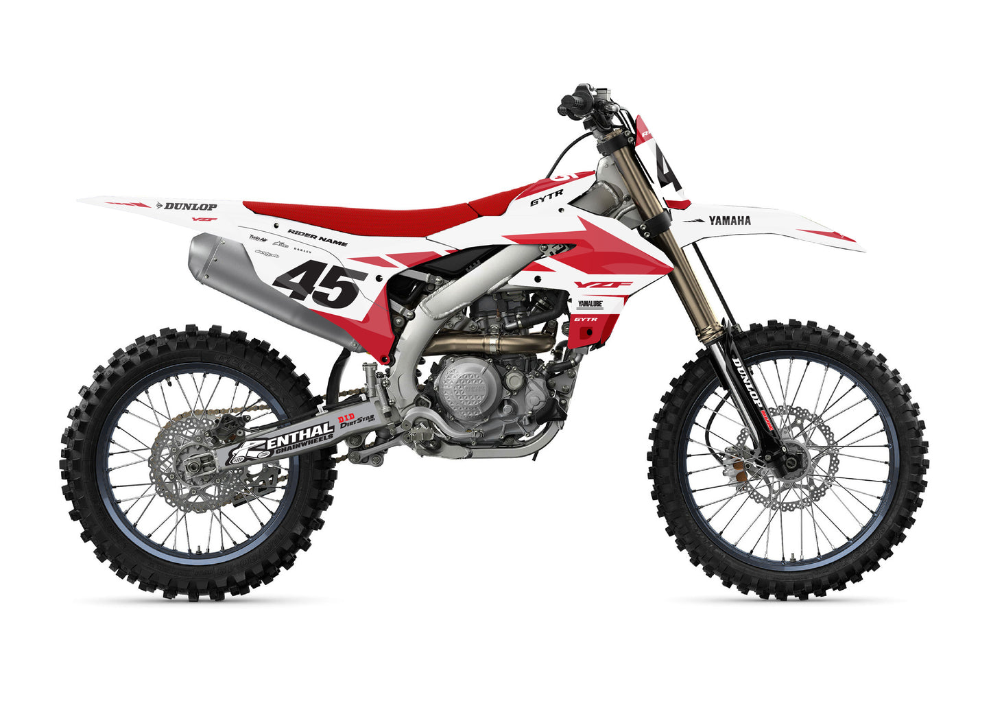 YAMAHA GRAPHICS KIT - SPLICK - RED