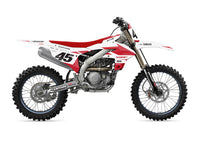 YAMAHA GRAPHICS KIT - SPLICK - RED