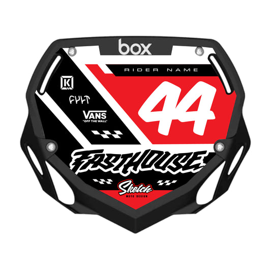 CUSTOM BMX PLATE GRAPHIC - SPEED