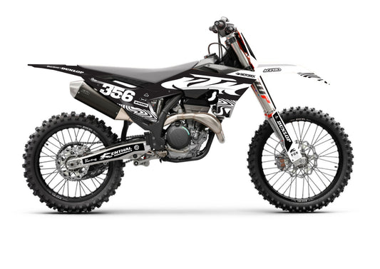 KTM GRAPHICS KIT - WAVE - WHITE