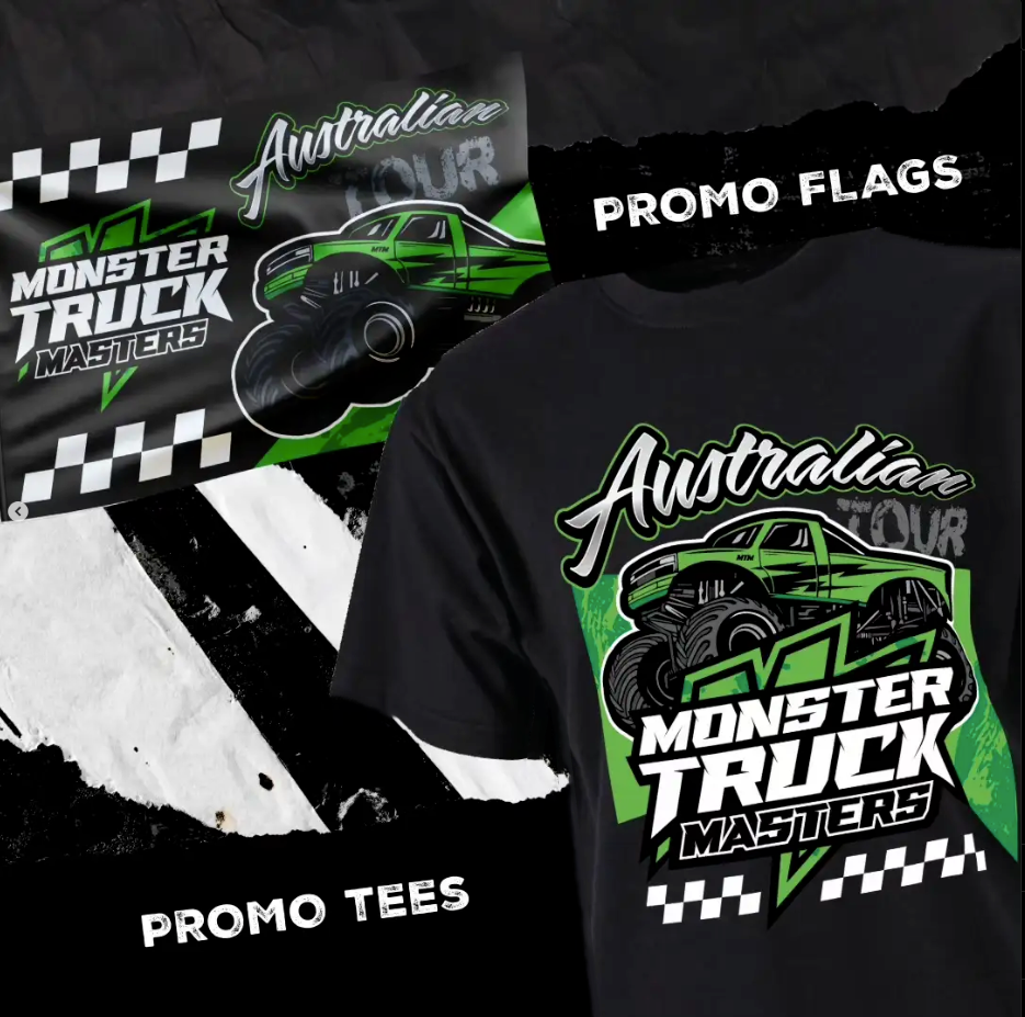 Custom Monster Truck Merchandise - Sketch Moto Design