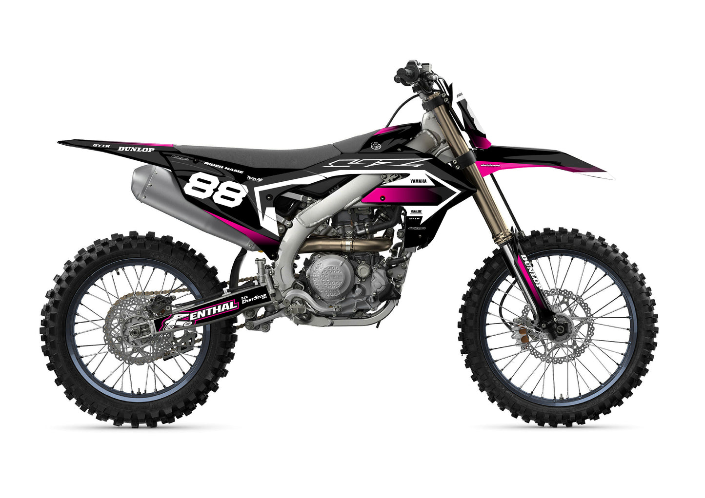 YAMAHA GRAPHICS KIT - PHADE - PINK