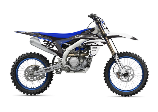 Custom Yamaha Graphics Kit - Black and White - Sketch Moto Design