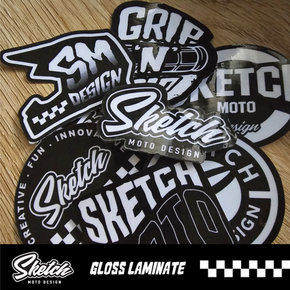 STICKER PACK - GENERIC SKETCH MOTO PACK