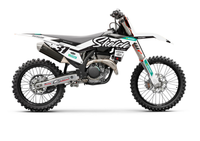 KTM Custom Graphics Kit - White - Sketch Moto Design