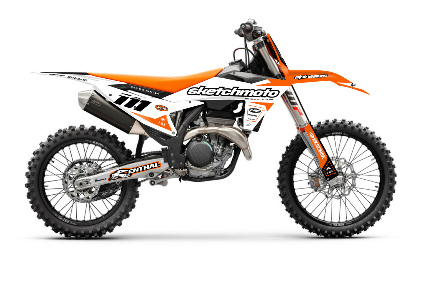 KTM GRAPHICS KIT - SX RACE - WHITE