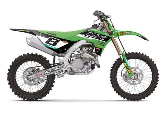 Kawasaki Racing Team Graphics Kit - Green and Black - Sketch Moto Design