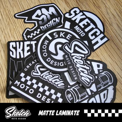 STICKER PACK - GENERIC SKETCH MOTO PACK