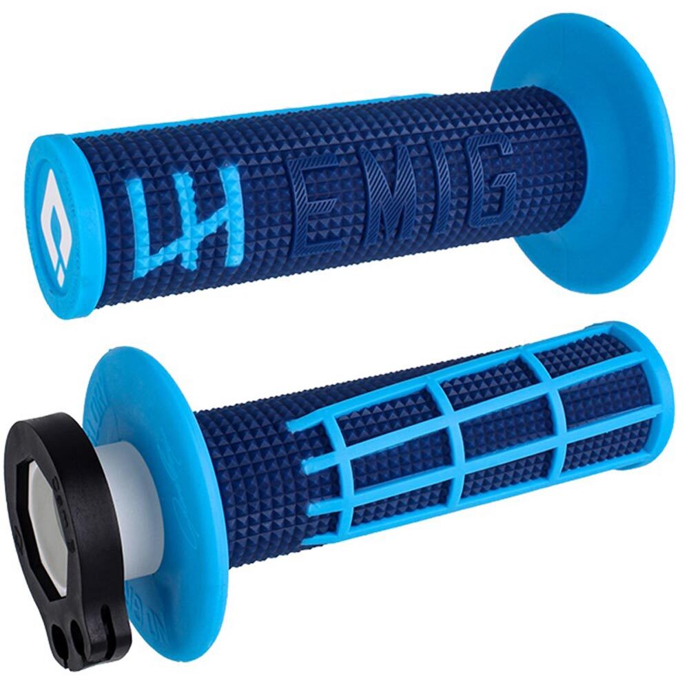 ODI MX V2 EMIG 2.0 LOCK ON GRIP NAVY/CYAN 2T / 4T