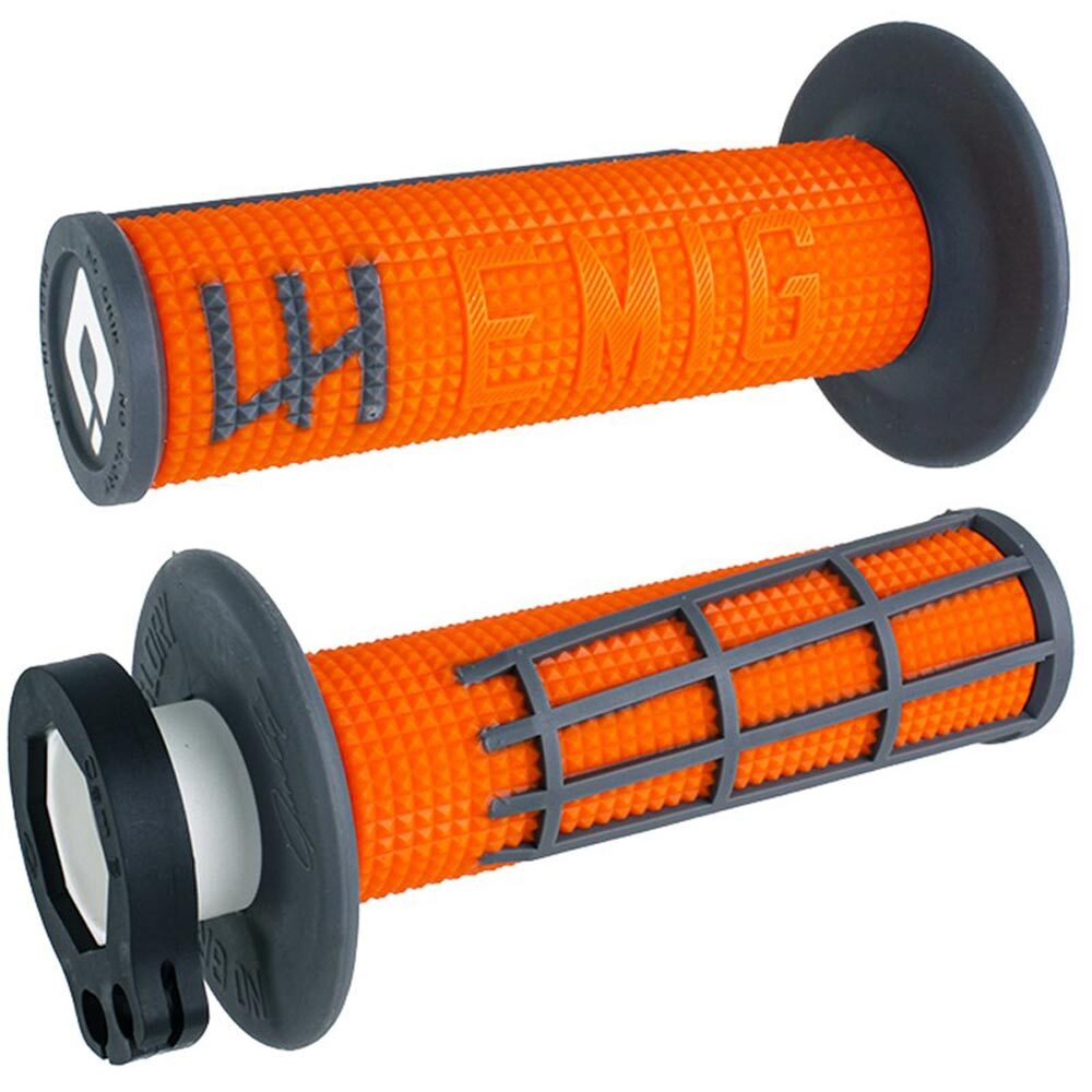 ODI MX V2 EMIG 2.0 LOCK ON GRIP ORANGE/GRAPHITE 2T / 4T