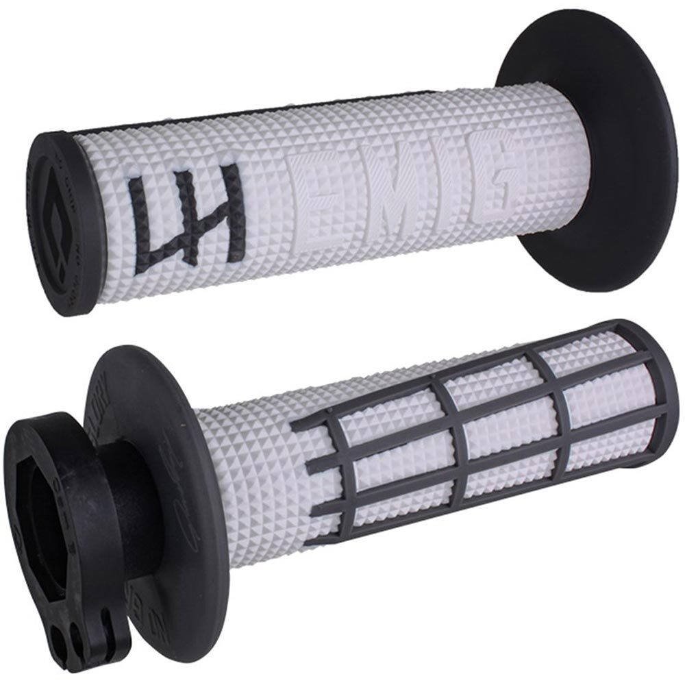 ODI MX V2 EMIG 2.0 LOCK ON GRIP WHITE/GRAPHITE 2T / 4T
