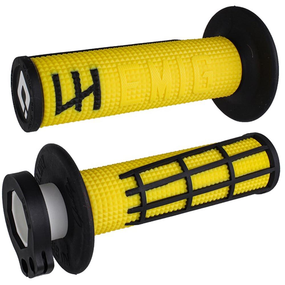 ODI MX V2 EMIG 2.0 LOCK ON GRIP  YELLOW/BLACK 2T / 4T
