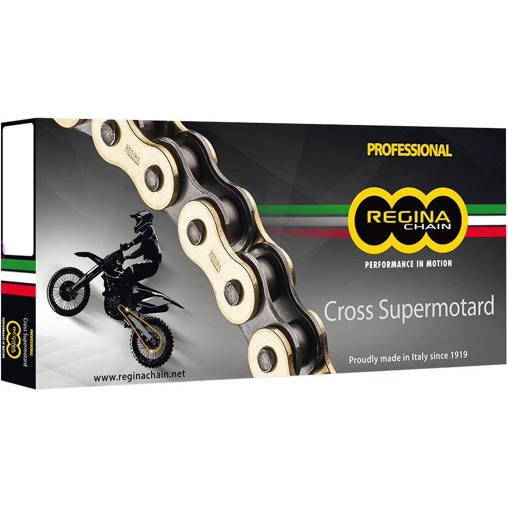 Regina Chain 520 RX3 Cross Supermotard Series 120L Gold Chain