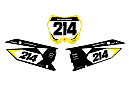 SUZUKI - NUMBER GRAPHICS SET - OPTIMUM BLACK
