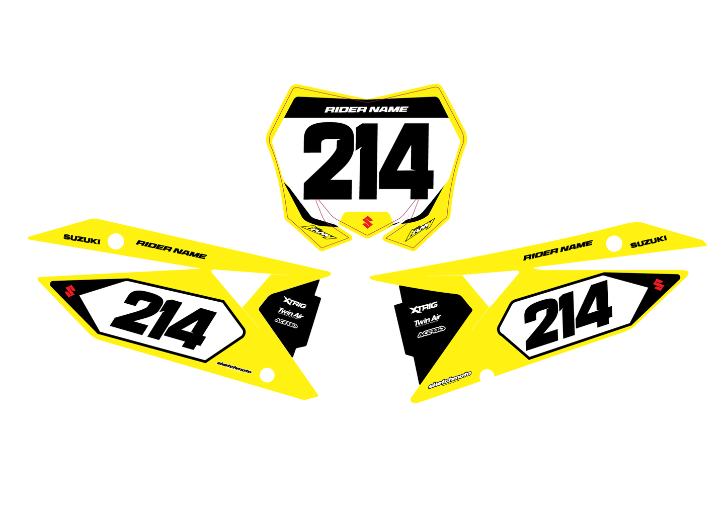 SUZUKI - NUMBER GRAPHICS SET - OPTIMUM