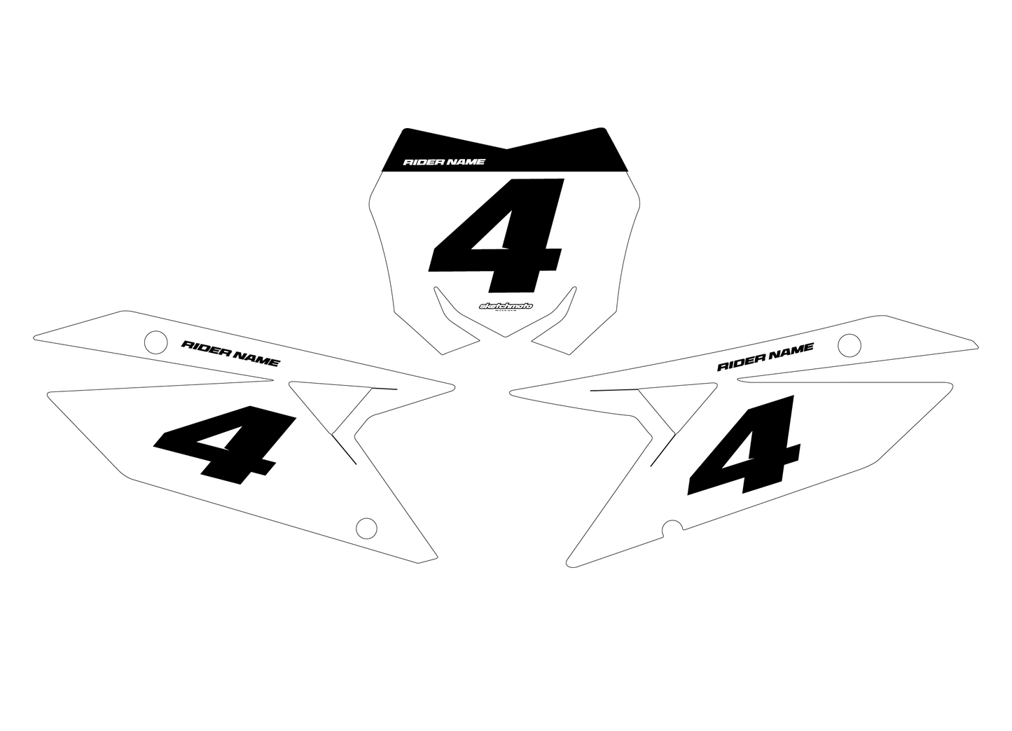 SUZUKI - NUMBER GRAPHICS SET - STOCK