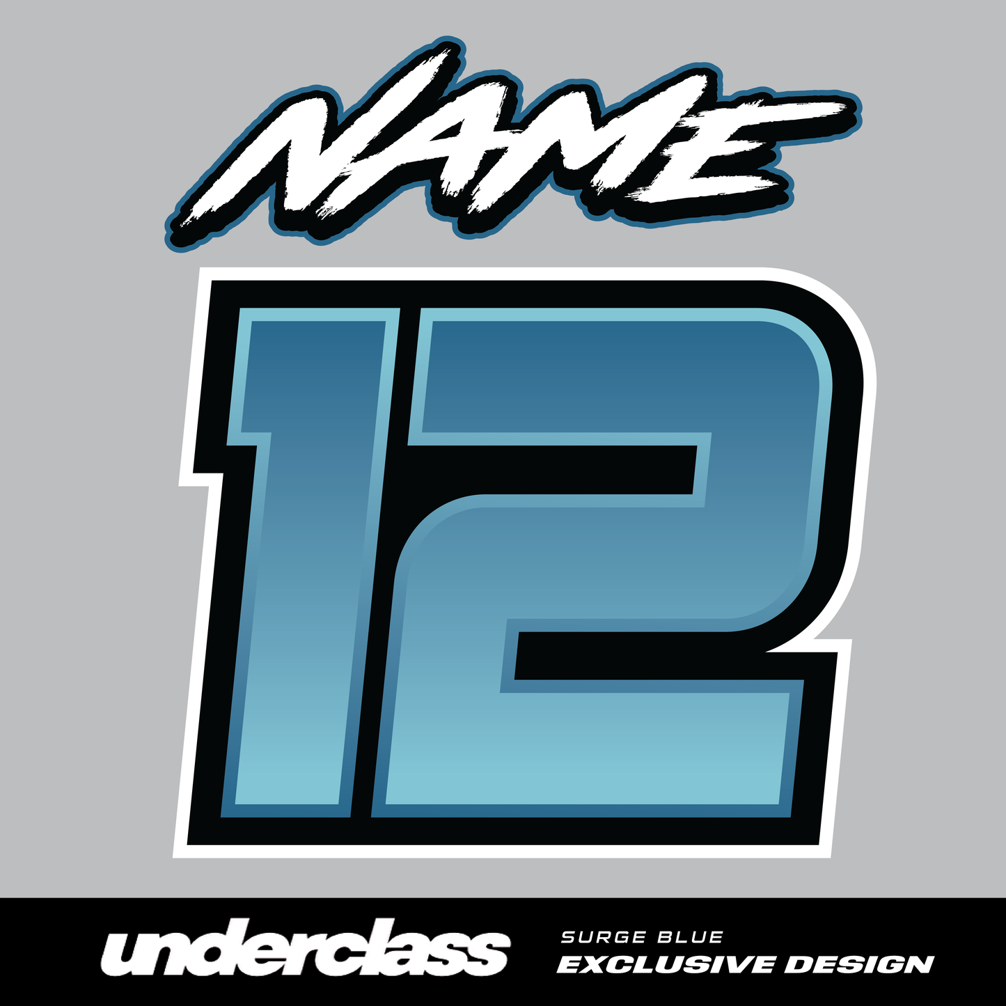 JERSEY PRINT -  SURGE BLUE - THE UNDERCLASS EXCLUSIVE