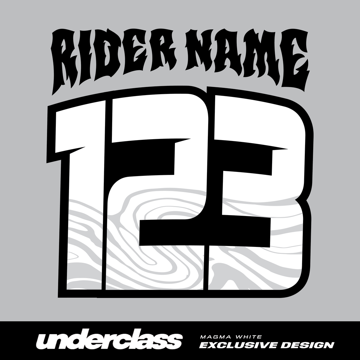 JERSEY PRINT -  MAGMA WHITE - THE UNDERCLASS EXCLUSIVE