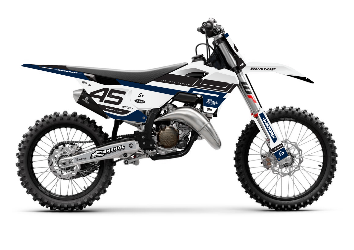 HUSQVARNA GRAPHICS KIT - VELOCITY - NAVY