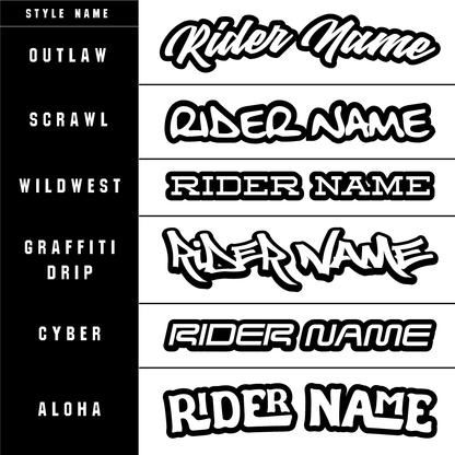 RIDER I.D PACK - NAME ONLY